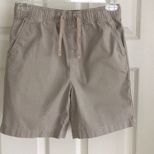 Boys drawstring khaki shorts
